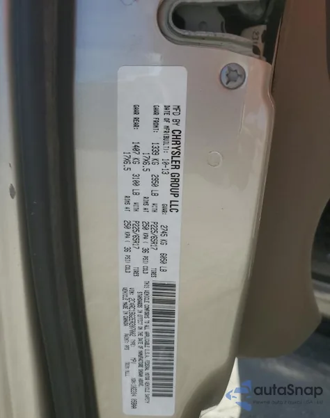 2014 Chrysler Town & Country Touring z USA, uszkodzony, nr VIN 2C4RC1BG2ER207002